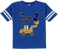 2nd birthday bulldozer construction toddler boys' clothing ~ tops, tees & shirts logo