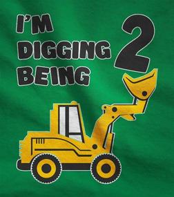 img 3 attached to 2Nd Birthday Bulldozer Construction Toddler Boys' Clothing ~ Tops, Tees & Shirts