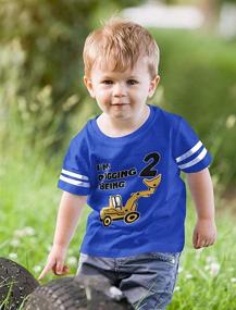 img 2 attached to 2Nd Birthday Bulldozer Construction Toddler Boys' Clothing ~ Tops, Tees & Shirts