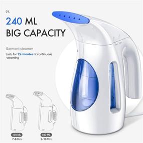 img 3 attached to Upgraded Hilife Steamer for Clothes: Handheld Garment Steamer with 240ml Big Capacity