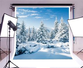 img 3 attached to AOFOTO Photography Background Snowfield Landscape