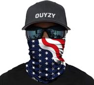 🎣 ouyzy neck gaiter face mask scarf cover sun bandanas for men: comfortable & breathable fishing accessory logo