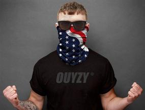 img 2 attached to 🎣 OUYZY Neck Gaiter Face Mask Scarf Cover Sun Bandanas for Men: Comfortable & Breathable Fishing Accessory