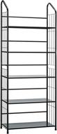 📚 black 5-tier metal bookshelf rack - unbranded логотип