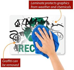 img 3 attached to 🔄 Enhance Recycling Efforts with SmartSign Adhesive Legend Recycle Graphic