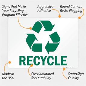 img 1 attached to 🔄 Enhance Recycling Efforts with SmartSign Adhesive Legend Recycle Graphic