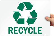 🔄 enhance recycling efforts with smartsign adhesive legend recycle graphic logo