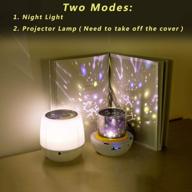 🌟 kids night lights - luckkid star projector lamp for bedroom decor, birthdays, christmas, parties - best gift for baby's room, 5 film sets included логотип