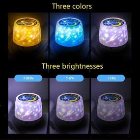 img 1 attached to 🌟 Kids Night Lights - Luckkid Star Projector Lamp for Bedroom Decor, Birthdays, Christmas, Parties - Best Gift for Baby's Room, 5 Film Sets Included