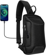 🔒 secure and waterproof crossbody anti-theft backpack: lightweight and travel-friendly логотип