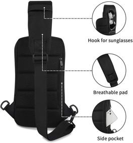 img 1 attached to 🔒 Secure and Waterproof Crossbody Anti-Theft Backpack: Lightweight and Travel-friendly