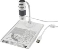 carson eflex 75x/300x led usb digital microscope: high magnification and flexibility for precise observation (mm-840) - white logo