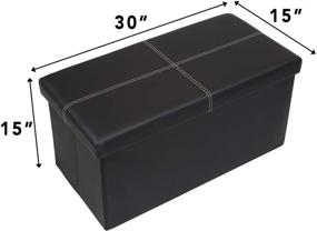 img 1 attached to Otto Ben 30 Storage Ottoman Furniture for Entryway Furniture