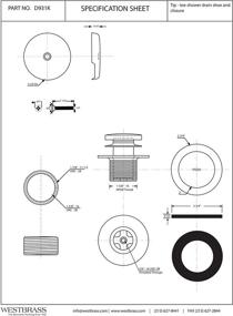 img 3 attached to Westrbass Universal One Hole Faceplate D931K 07