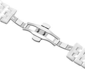 img 1 attached to Premium Ceramic Watch Band White