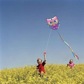 img 2 attached to 🦉 Mint's Colorful Life Owl Bird Kite for Kids & Adults: Ultimate Fun Experience, 30x28'' (Queen)