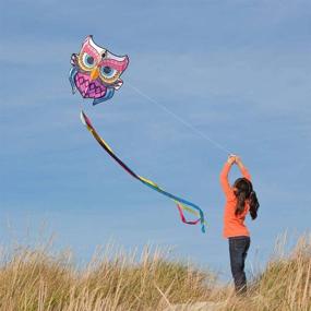 img 4 attached to 🦉 Mint's Colorful Life Owl Bird Kite for Kids & Adults: Ultimate Fun Experience, 30x28'' (Queen)