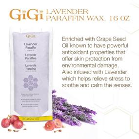 img 3 attached to Luxurious GiGi Lavender Paraffin Wax with Grape Seed Oil - The Perfect 16 oz Treat!