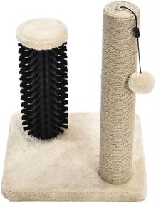 img 1 attached to 🐱 Cat Scratching Post with Toy by Amazon Basics