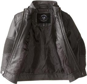 img 1 attached to Urban Republic Leather Removable Charcoal Boys' Clothing for Jackets & Coats