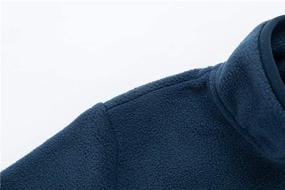 img 1 attached to 🧥 Cozy and Stylish: UNACOO Half Zip Standing Collar Fleece Boys' Jackets & Coats