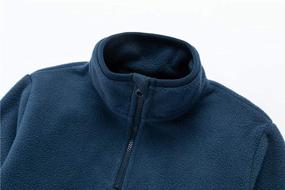 img 2 attached to 🧥 Cozy and Stylish: UNACOO Half Zip Standing Collar Fleece Boys' Jackets & Coats