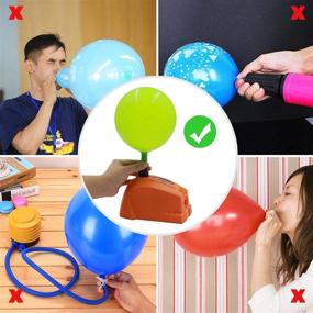 img 2 attached to 🎈 Convenient Mini Electric Balloon Pump Bundle for Easy Party Decorations