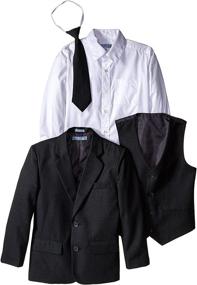 img 1 attached to Cole Suit Set for 🧑 Boys with Shirt and Vest (5-Piece)