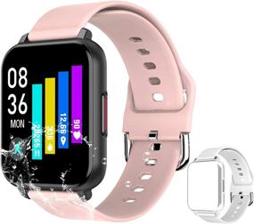 img 4 attached to 📱 Feifuns Smart Watch, 1.54" Touchscreen Fitness Tracker with Blood Pressure, Oxygen, and Heart Rate Monitoring. IP67 Waterproof Smartwatch with Sleep Monitor, Pedometer, and Step Counter. Compatible with Android Phones and iPhone – Ideal for Women and Men.