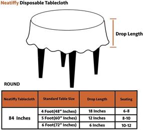 img 1 attached to Neatiffy Plastic Disposable Reusable Tablecloths