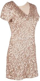 img 1 attached to 💃 Glitter Bodycon Champagne Dress and Women's Clothing by PrettyGuide