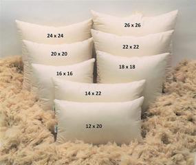 img 1 attached to 🌿 Premium 14"x22" Euro Pillow - Organic Cotton Cover - Kapok Fill: Ultimate Comfort and Sustainability