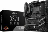 💻 материнская плата msi x370 sli plus: эффективная и высокопроизводительная материнская плата ddr4 am4 amd с поддержкой sata iii (64бит/с). логотип