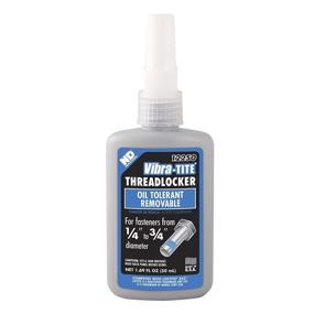 img 1 attached to 🔵 Oil Tolerant Removable Anaerobic Threadlocker - Vibra-TITE 12250, 50 ml Bottle in Blue