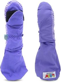 img 4 attached to L Bow Medium Weather Waterproof Mittens: Boys' Cold Weather Accessories for Ultimate Protection