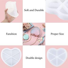 img 2 attached to ❤️ DIY Clutch Bag Resin Molds Set | Heart Shape Silicone Mold for Handbag Making | Epoxy Casting Mold Kit with Dynamic Liquid Quicksand for Handmade Crafts & Supplies