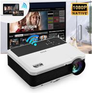 eug wifi projector 5000 lumens android bluetooth lcd home theatre projector with android os hdmi 1080p - perfect for outdoor movie gaming, wireless screen share with iphone, smartphone, laptop logo