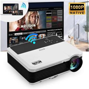 img 4 attached to EUG WiFi Projector 5000 Lumens Android Bluetooth LCD Home Theatre Projector with Android OS HDMI 1080P - Perfect for Outdoor Movie Gaming, Wireless Screen Share with iPhone, Smartphone, Laptop