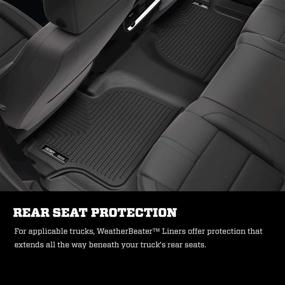 img 2 attached to 🚗 Husky Liners 19431: Premium Black Weatherbeater 2nd Seat Floor Mat for 2017-19 Honda Ridgeline