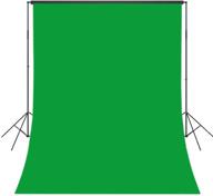 📸 hvest 5x7ft green screen backdrop: seamless vinyl custom background for photography, birthdays, newborn showers & video shoots logo