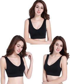img 4 attached to 👙 Prettiwell Seamless Wireless Removable Women's Lingerie, Sleepwear & Lounge Apparel