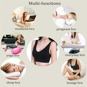 img 1 attached to 👙 Prettiwell Seamless Wireless Removable Women's Lingerie, Sleepwear & Lounge Apparel