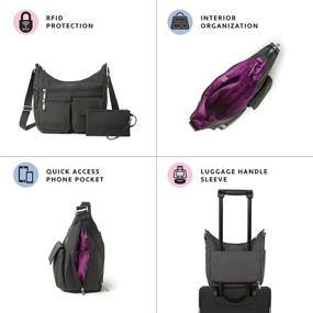 img 1 attached to 👜 Baggallini Everywhere Crossbody Bags & Wallets: Lightweight, Water Resistant and Ideal for Women