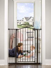 img 2 attached to Enhance Your Home's Style and Safety with the Regalo Extra Tall Bronze Arched Decor Pet Gate