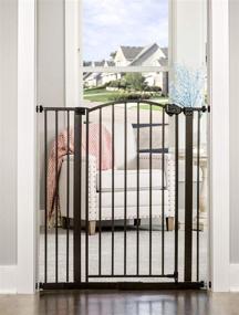 img 1 attached to Enhance Your Home's Style and Safety with the Regalo Extra Tall Bronze Arched Decor Pet Gate