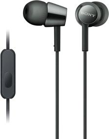 img 4 attached to Sony MDREX155AP In-Ear Earbud Headphones | Headset with Mic - Black (MDR-EX155AP/B)