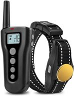 🐕 enhanced 1000ft remote rechargeable waterp- dog training collar: beep vibration shock for small medium large dogs (15-120 lbs) логотип