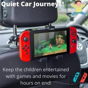 img 3 attached to Olixar Nintendo Switch Car Mount - Ideal for Back Seat Passengers - Headrest Mount - 360 Degree Rotation - Specially Crafted for Nintendo Switch - Highly Recommended by T3