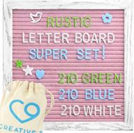 💖 vibrant pink letter board - 10 inch: display your messages in style! logo