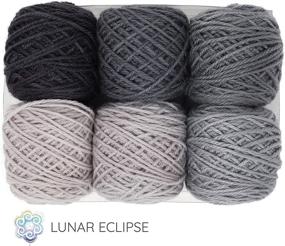 img 3 attached to 🌕 Lunar Eclipse: Living Dreams Radiant Gradient DK Yarn - Made with Super Soft Merino Silk, Hand-Dyed in USA